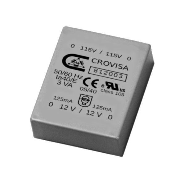 Low profile encapsulated transformer 3VA UI30