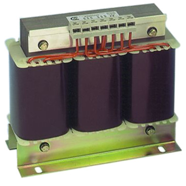 Photo of a three-phase transformer IP00 in copper
